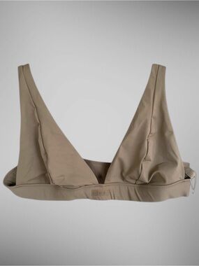 SKIMS Swim Plunge Bikini Top 3X Desert NWT Sculpting Minimalist